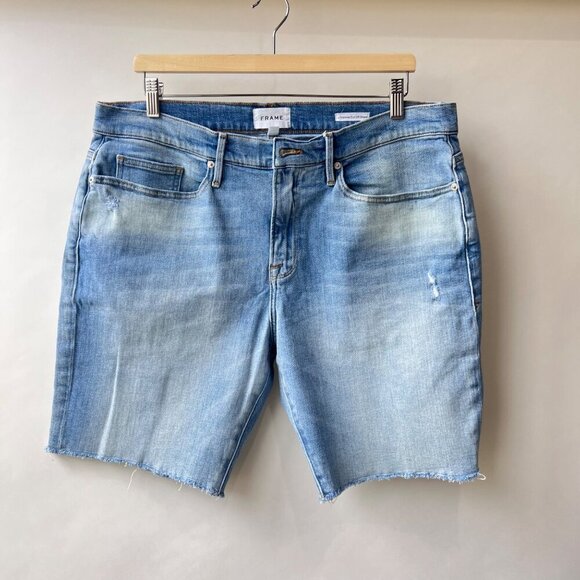 FRAME L’Homme Cutoff Denim Shorts, Size 36 N61 - Picture 3 of 10